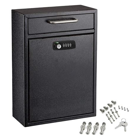 large metal drop box|wall mounted lockable drop boxes.